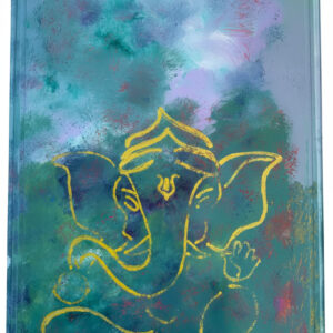 Hand-Painted Ganesha Examination Board – Artistic Clip Board for Students