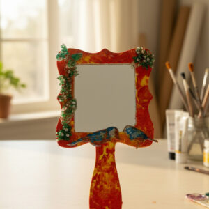 hand-painted-artistic-mirror-birds-floral