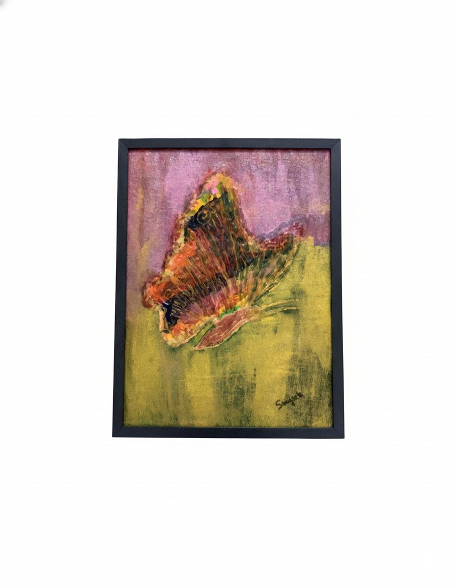 Vibrant Flight - Original Canvas Abstract Butterfly Painting - Image 4