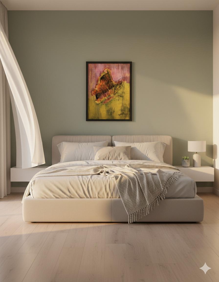 Vibrant Flight - Original Canvas Abstract Butterfly Painting - Image 6